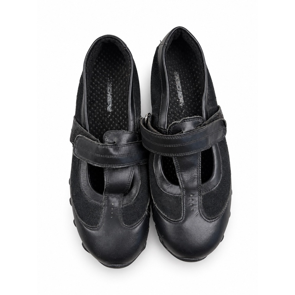 Skechers Vintage Y2K Black Leather Mary Jane Sneakers Women's Size 7.5